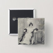 オペラの行為IIからの場面「La Boheme 缶バッジ (正面&裏面)