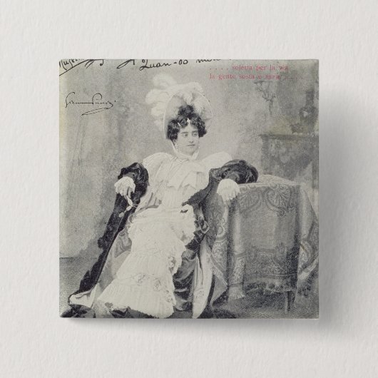 オペラの行為IIからの場面「La Boheme 缶バッジ (正面)