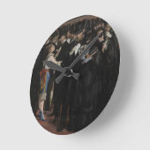 オペラのManet |の仮装舞踏会、1873年 ラウンド壁時計 (傾斜)