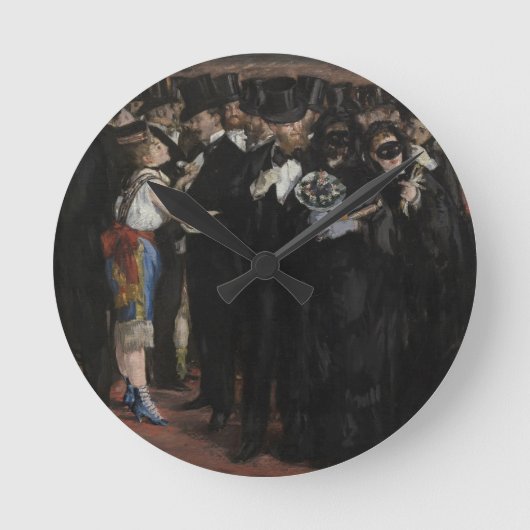 オペラのManet |の仮装舞踏会、1873年 ラウンド壁時計 (正面)