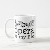 オペラは私の生命です コーヒーマグカップ (左)