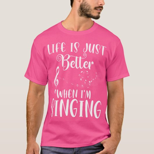 オペラを歌う時の人生は良い Tシャツ (正面)