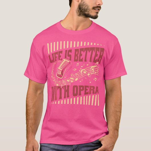 オペラオペラハウスボーカリストとの生活がより良い Tシャツ (正面)