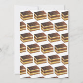 オペラケーキウェディングシャワーアフタヌーンティーパーティー 招待状 (裏面)