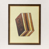 オペラケーキペストリフランスのーパティスリーのデザート食品 ジグソーパズル (縦)