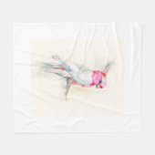 オペラコッカトゥー フリースブランケット (正面(横))