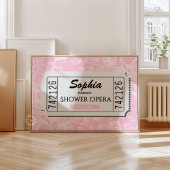 オペラシャワーパーソナライズされたおもしろいバスルームプリント ポスター