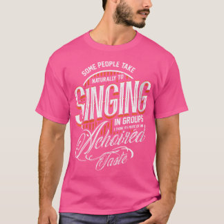 オペラシンガーのための女性ショー合唱団デザイン- Singin Tシャツ