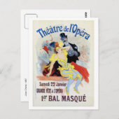 オペラチェレのヴィンテージ仮舞踏会 ポストカード (正面/裏面)
