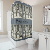 オペラハウス，パリ，フランスヴィンテージ シャワーカーテン (インサイチュ)