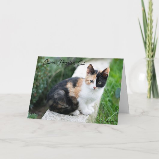 オペラファントム猫 ノートカード (正面)
