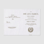 オペラフランスのプログラムのタイトルページ 薄葉紙 (正面)