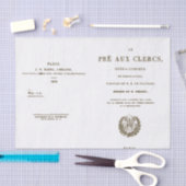 オペラフランスのプログラムのタイトルページ 薄葉紙 (クラフト)