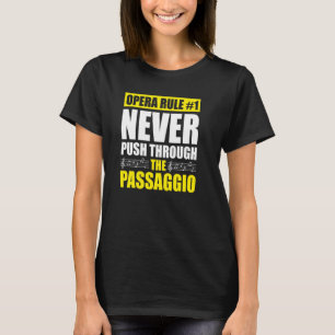 オペラボーカリストのテノール歌手のためのオペラ歌手 Tシャツ