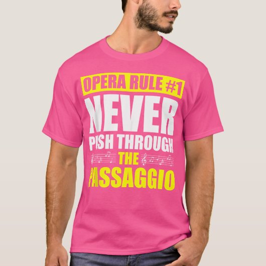 オペラボーカリストのテノール歌手のためのオペラ歌手 Tシャツ (正面)