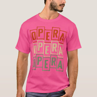 オペラヴィンテージレトロオペラ歌手 Tシャツ
