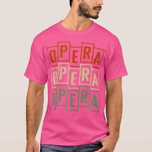 オペラヴィンテージレトロオペラ歌手 Tシャツ (正面)