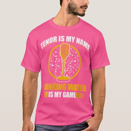 オペラヴォーカリストの女性オペラシンガーTenor Singe Tシャツ (正面)