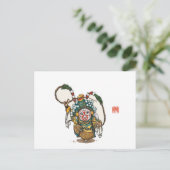 オペラ中国のキャラクターはがき – サンウコン ポストカード (スタンド正面)