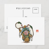 オペラ中国のキャラクターはがき – サンウコン ポストカード (正面/裏面)