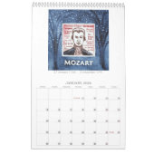 オペラ作曲家のウォールカレンダー カレンダー (1月 2026)