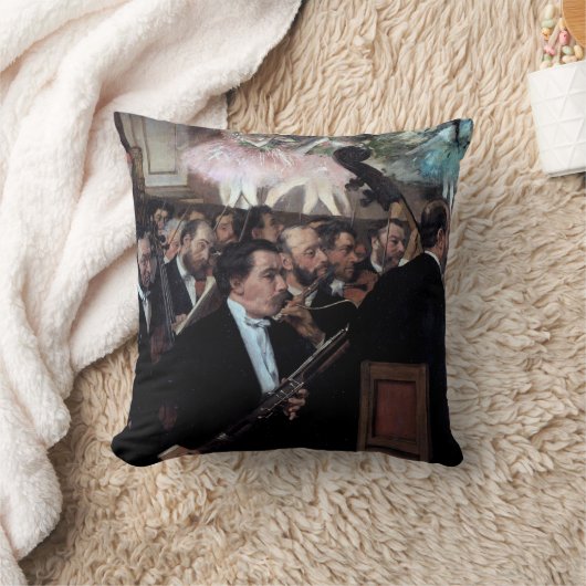 オペラ座のオーケストラ、エドガー・デガ クッション (ブランケット)