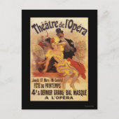 オペラ座の仮面舞踏会 ポストカード (正面)