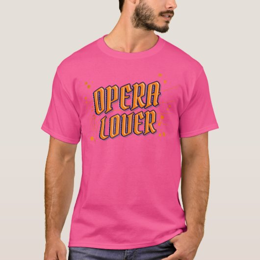 オペラ座の劇場歌劇場を見るのが大好き Tシャツ (正面)