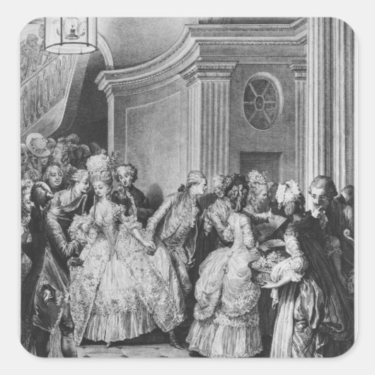 オペラ来ーを離れて スクエアシール (正面)