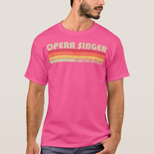 オペラ歌手おもしろい肩書誕生日W Tシャツ (正面)