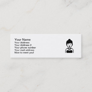 オペラ歌手の女性 スキニー名刺