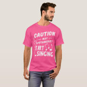 オペラ歌手オペラヴォーカルに注意 Tシャツ (正面フル)