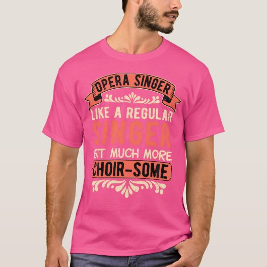オペラ歌手テノールオペラ歌手コーラス – ソレ Tシャツ (正面)