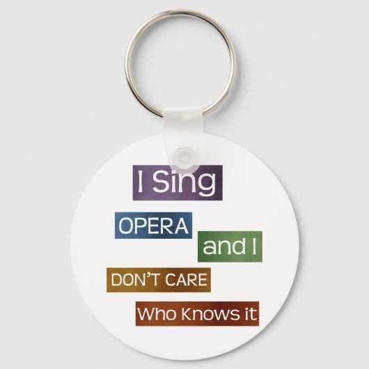 オペラ歌手 キーホルダー (正面)