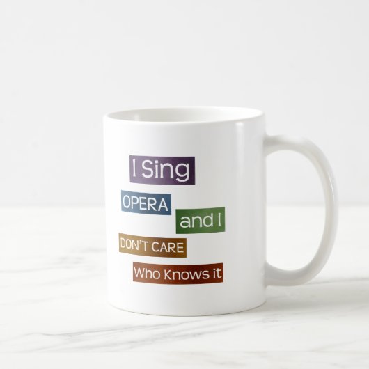オペラ歌手 コーヒーマグカップ (右)