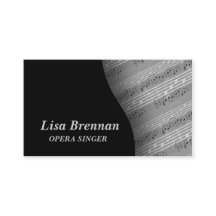 オペラ歌手、ミュージシャン、クラシックのノート