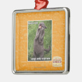 オペラ猫 メタルオーナメント (左)