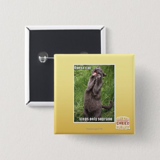 オペラ猫 缶バッジ (正面&裏面)