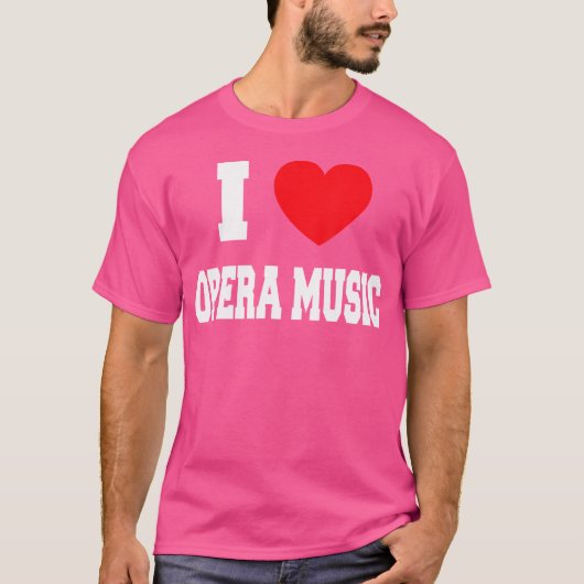 オペラ音楽が大好き Tシャツ (正面)