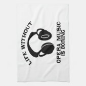 オペラ音楽デザイン キッチンタオル (縦)