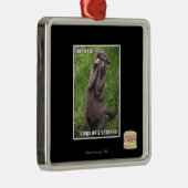 オペラ·キャット メタルオーナメント (右)