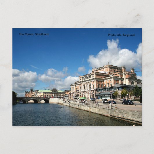 オペラ、ストックホルム、写真オラB... ポストカード (正面)