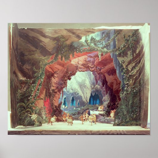 オペラ「タンハウザー」のステージモデル ポスター (正面)