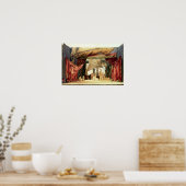 オペラ「トリスタンとイゾルド」のステージモデル ポスター (キッチン)