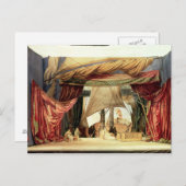 オペラ「トリスタンとイゾルド」のステージモデル ポストカード (正面/裏面)