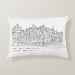 オペラ+バレエ劇場，オデッサ，ウクライナ アクセントクッション