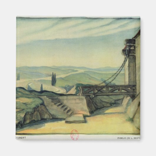 オペラ「フィデリオ」の第二幕デザインを設定 マグネット (正面)