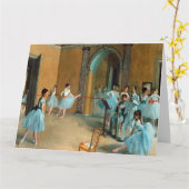 オペラ・ラ・ルーのホワイエでのリハーサル カード (黄色い花)