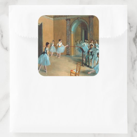 オペラ・ラ・ルーのホワイエでのリハーサル スクエアシール (バッグ)