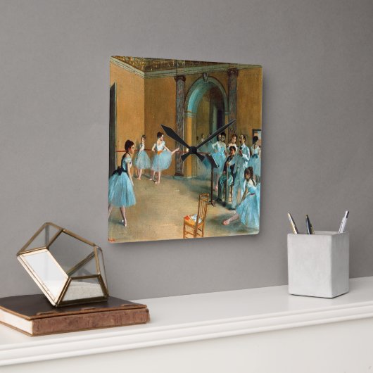 オペラ・ラ・ルーのホワイエでのリハーサル スクエア壁時計 (オフィス)